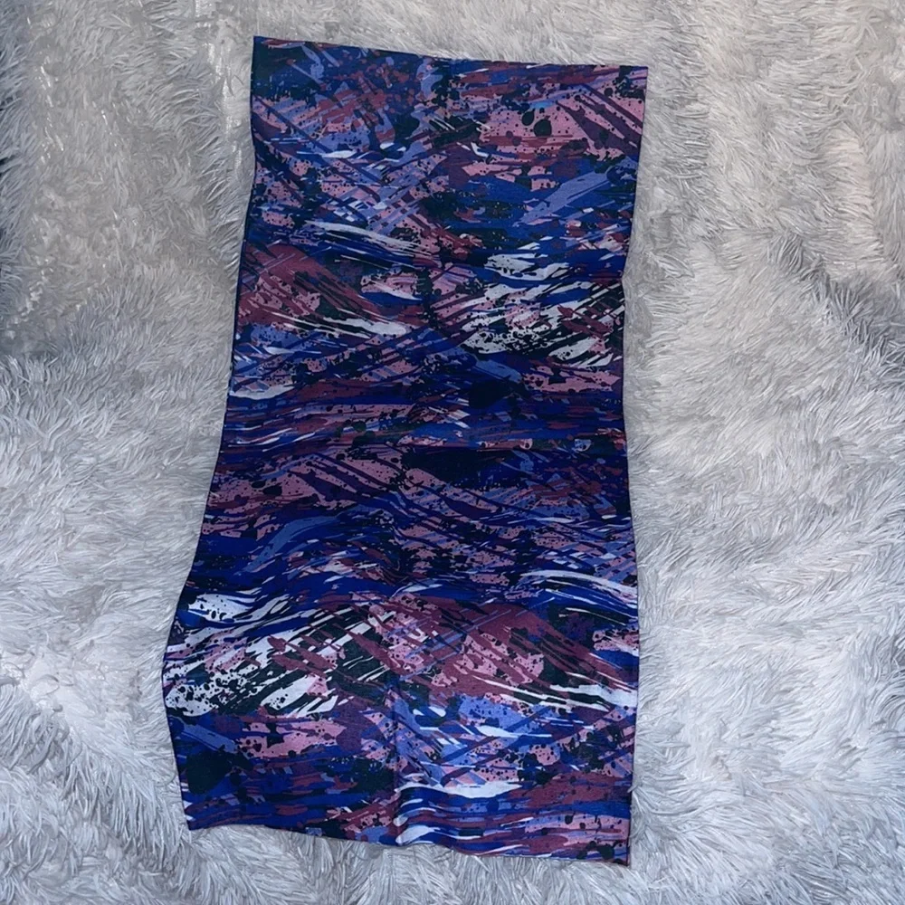 2/$10 New purple and pink splash neck gaiter